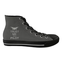 Thumbnail for Trust Me I'm a Pilot (Drone) Designed Long Canvas Shoes (Men)