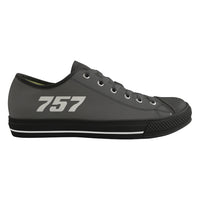 Thumbnail for 757 Flat Text Designed Canvas Shoes (Men)