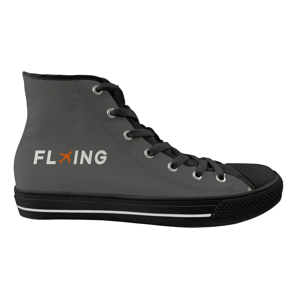 Flying Designed Long Canvas Shoes (Men)