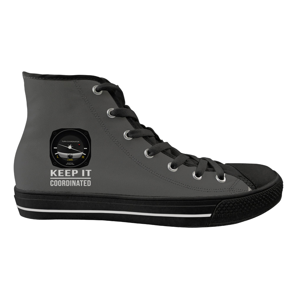 Keep It Coordinated Designed Long Canvas Shoes (Men)