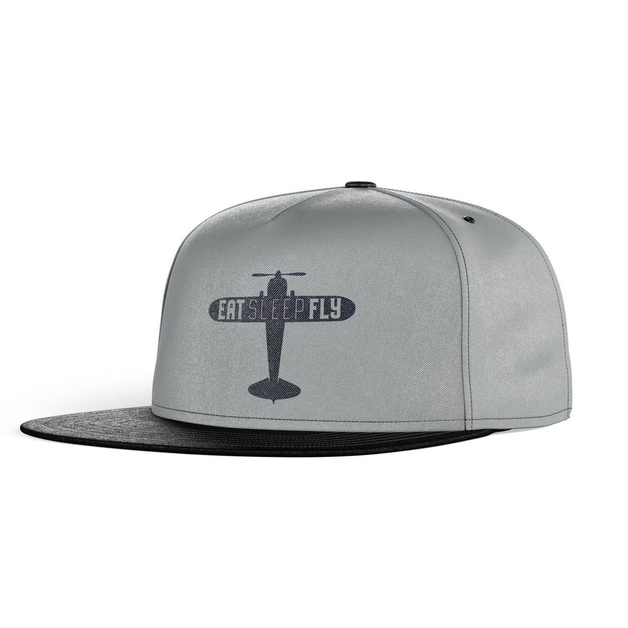 Eat Sleep Fly & Propeller Designed Snapback Caps & Hats