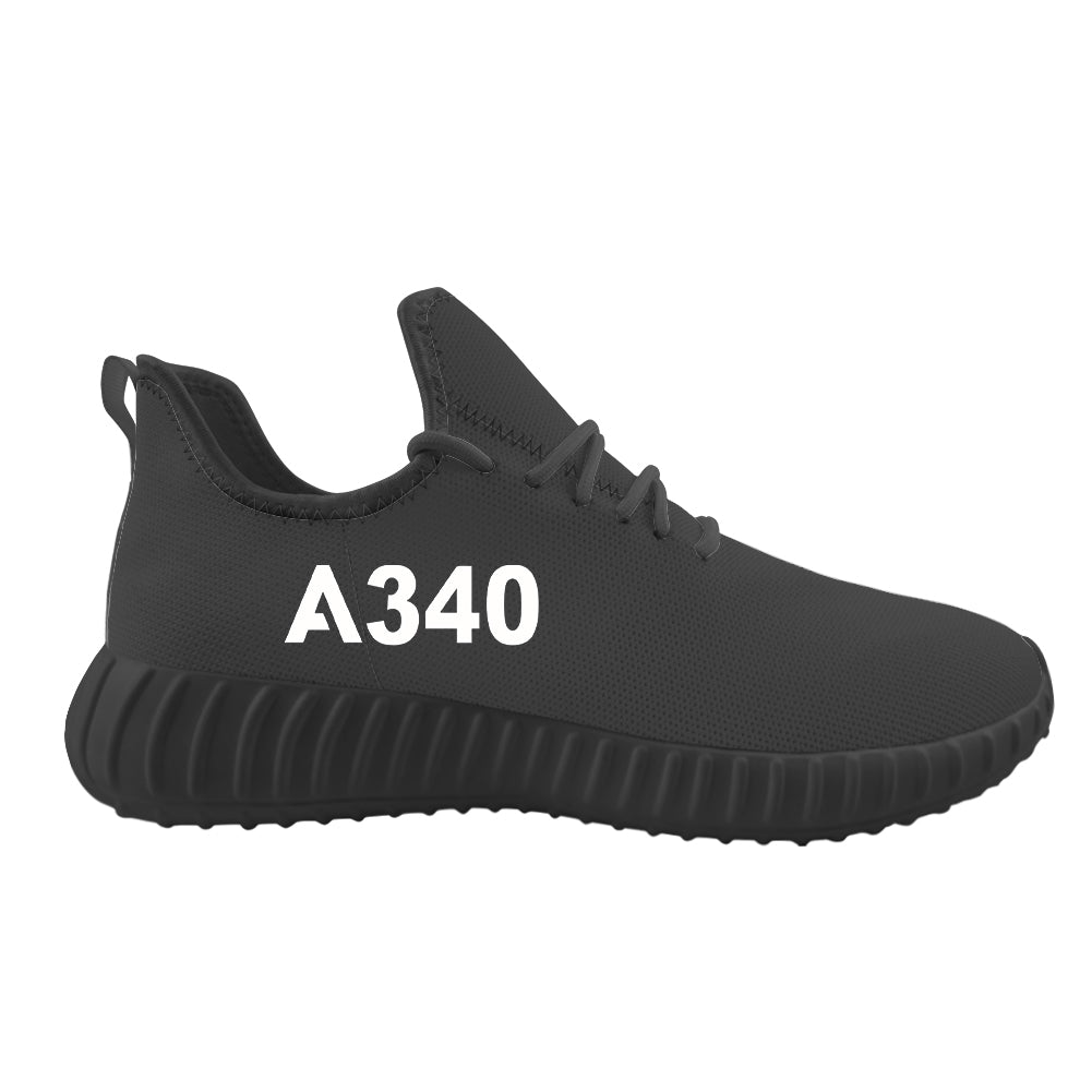 A340 Flat Text Designed Sport Sneakers & Shoes (WOMEN)