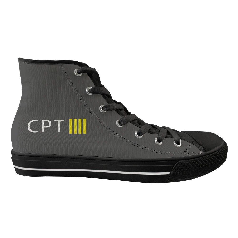 CPT & 4 Lines Designed Long Canvas Shoes (Men)