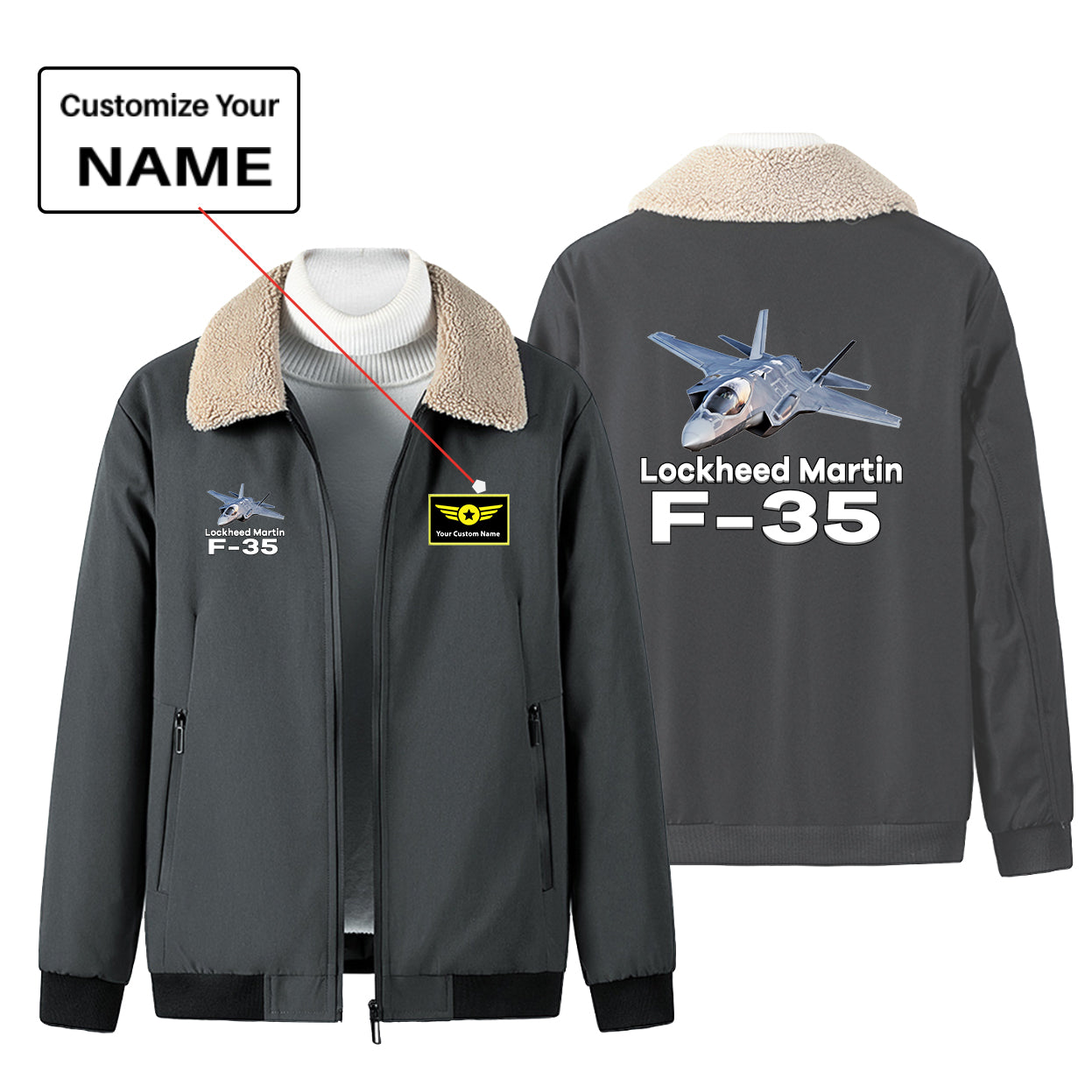 The Lockheed Martin F35 Designed Winter Bomber Jackets