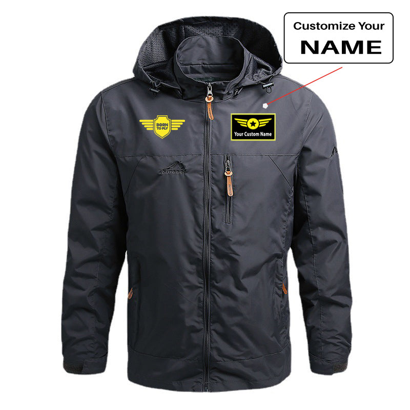 Born To Fly & Badge Designed Thin Stylish Jackets