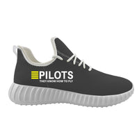 Thumbnail for Pilots They Know How To Fly Designed Sport Sneakers & Shoes (WOMEN)