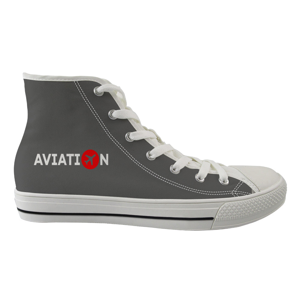 Aviation Designed Long Canvas Shoes (Men)