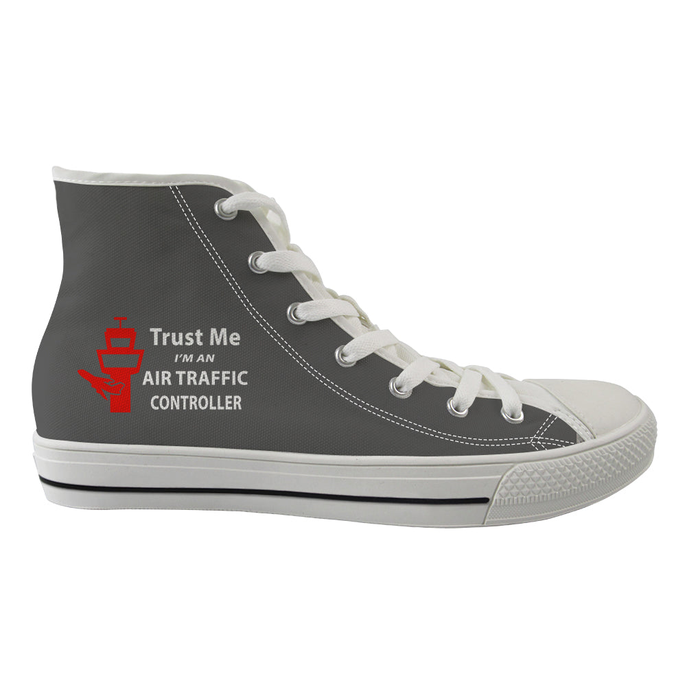 Trust Me I'm an Air Traffic Controller Designed Long Canvas Shoes (Men)