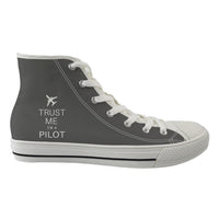 Thumbnail for Trust Me I'm a Pilot 2 Designed Long Canvas Shoes (Men)