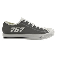 Thumbnail for 757 Flat Text Designed Canvas Shoes (Women)