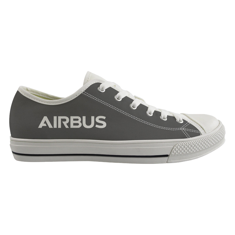 Airbus & Text Designed Canvas Shoes (Men)