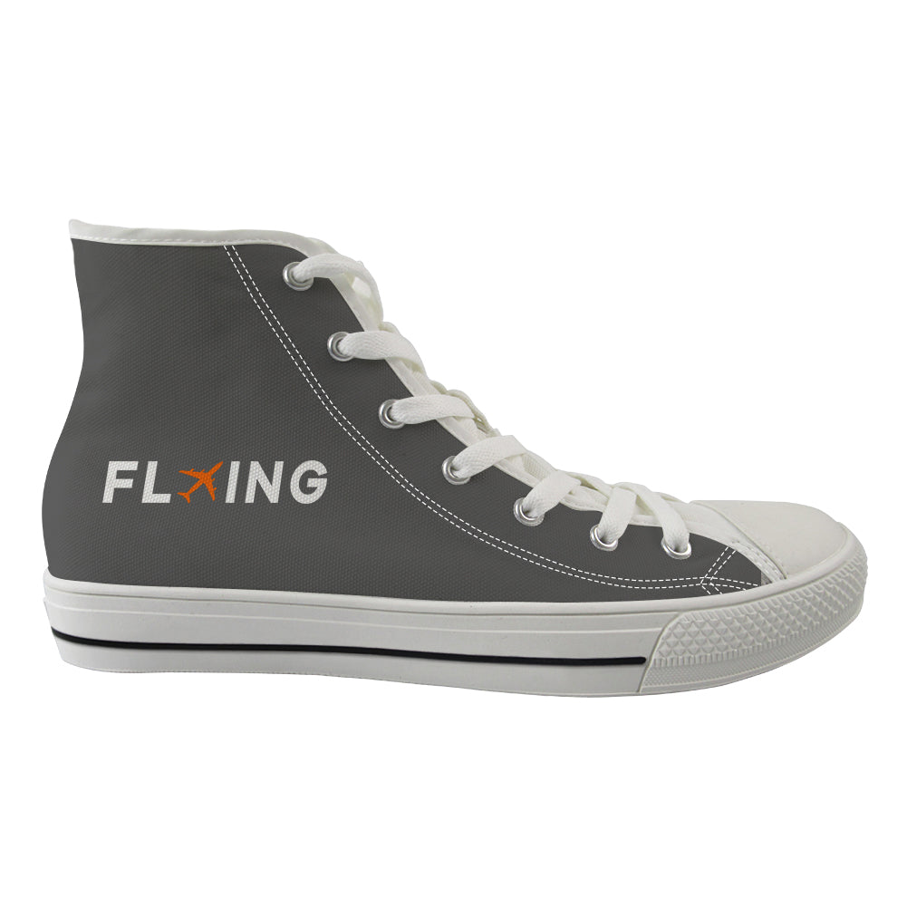 Flying Designed Long Canvas Shoes (Men)