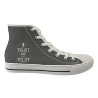 Thumbnail for Trust Me I'm a Pilot Designed Long Canvas Shoes (Men)