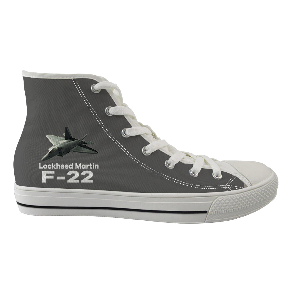 The Lockheed Martin F22 Designed Long Canvas Shoes (Men)