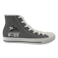 Thumbnail for The Lockheed Martin F22 Designed Long Canvas Shoes (Men)