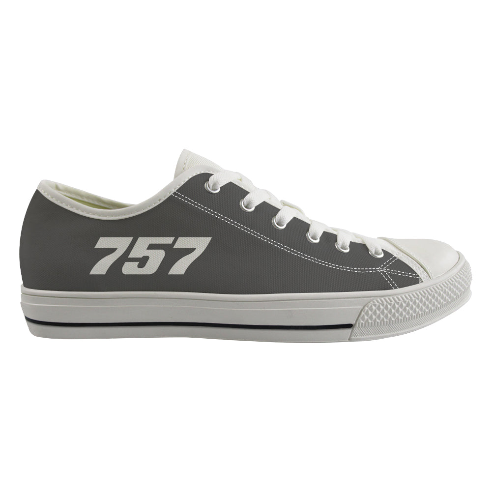 757 Flat Text Designed Canvas Shoes (Men)