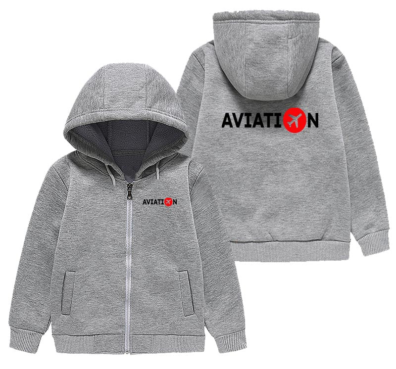 Aviation Designed "CHILDREN" Zipped Hoodies