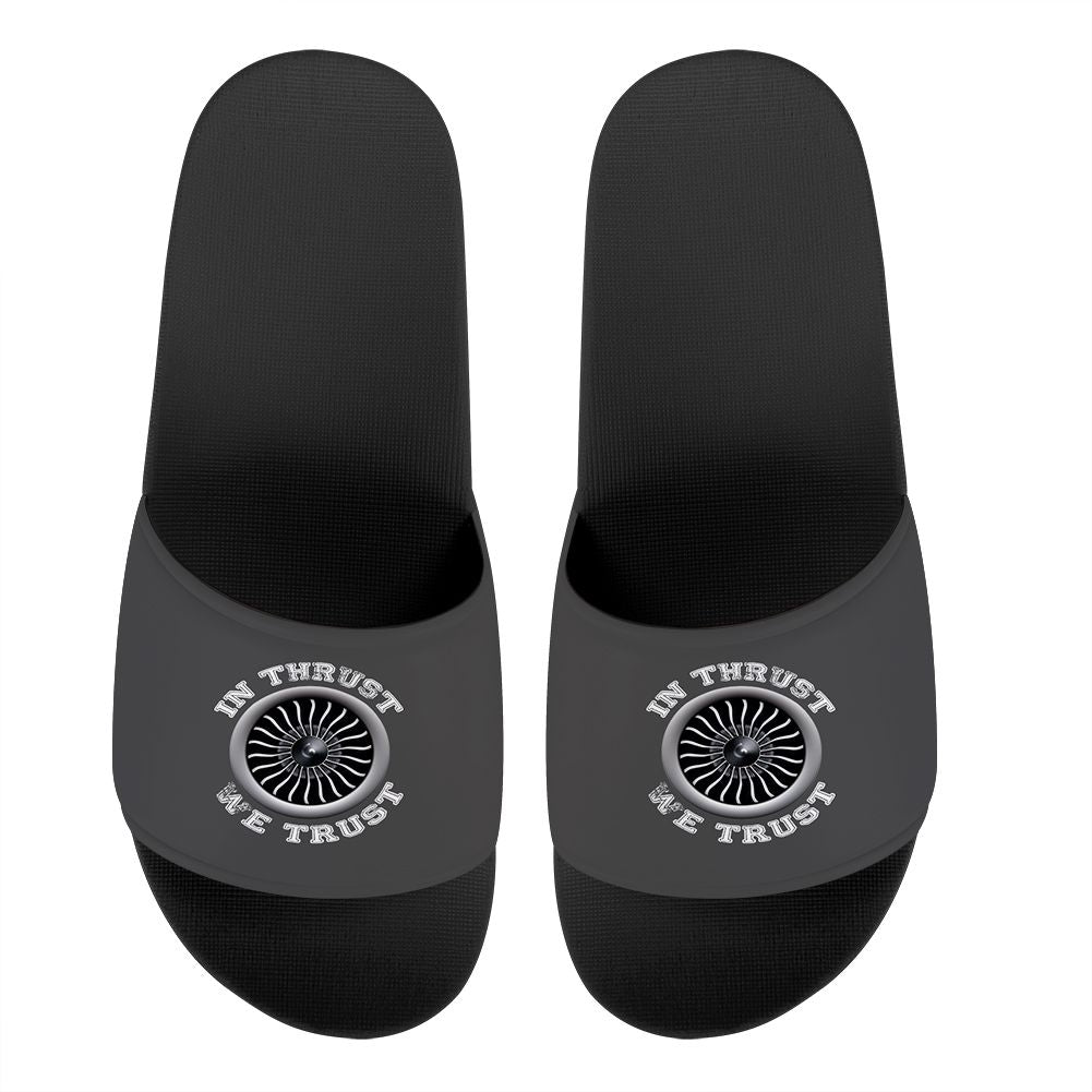 In Thrust We Trust (Vol 2) Designed Sport Slippers