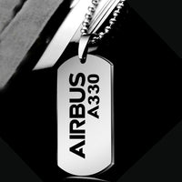 Thumbnail for Airbus A330 & Text Designed Metal Necklaces