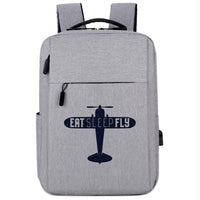 Thumbnail for Eat Sleep Fly & Propeller Designed Super Travel Bags