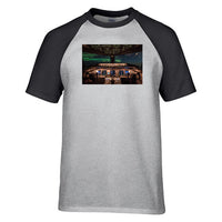 Thumbnail for Boeing 777 Cockpit Designed Raglan T-Shirts