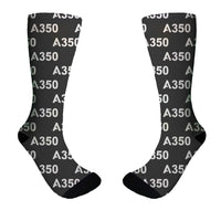 Thumbnail for A350 Flat Text Designed Socks