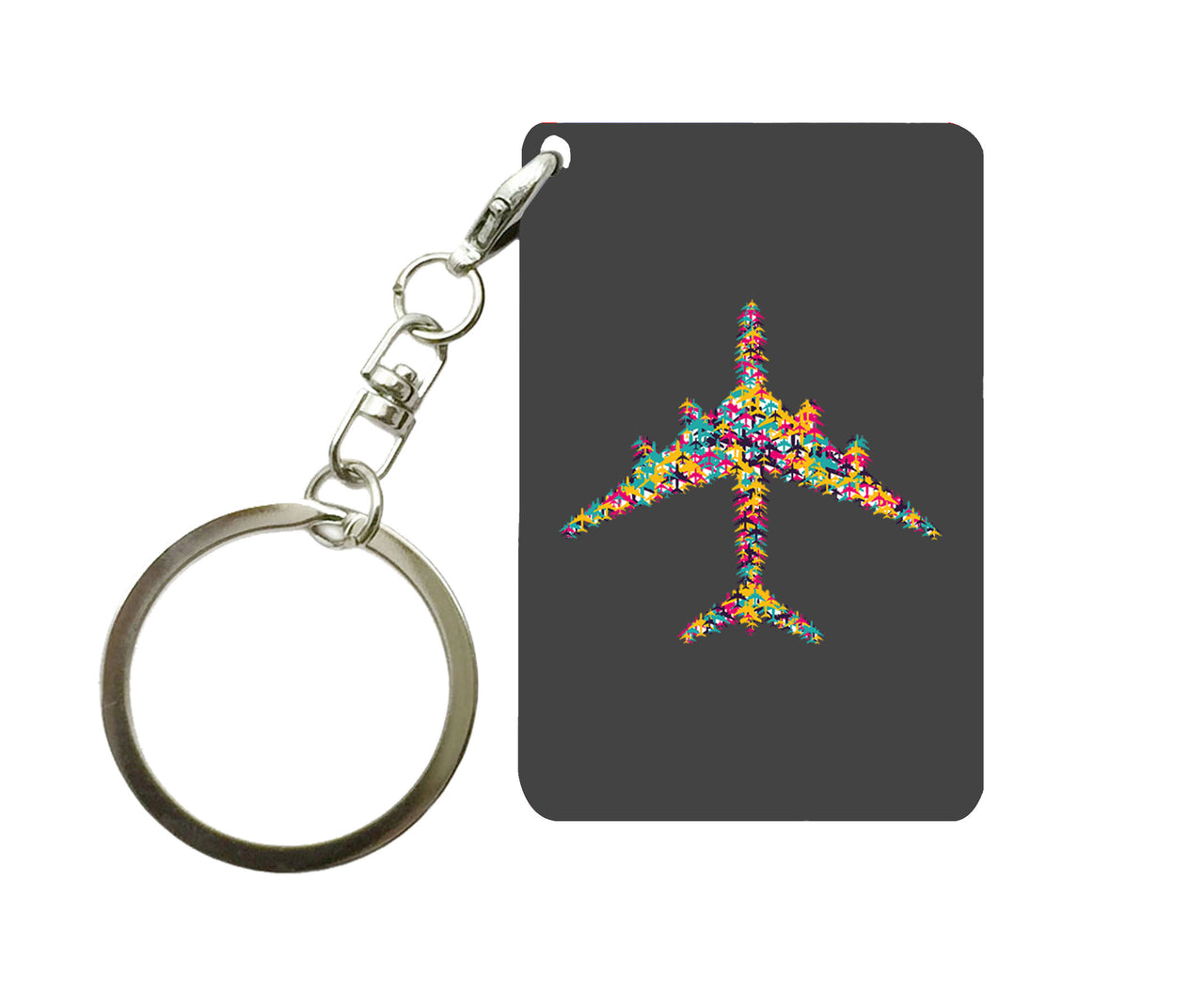 Colourful Airplane Designed Key Chains