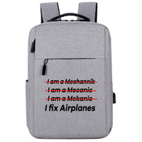 Thumbnail for I Fix Airplanes Designed Super Travel Bags