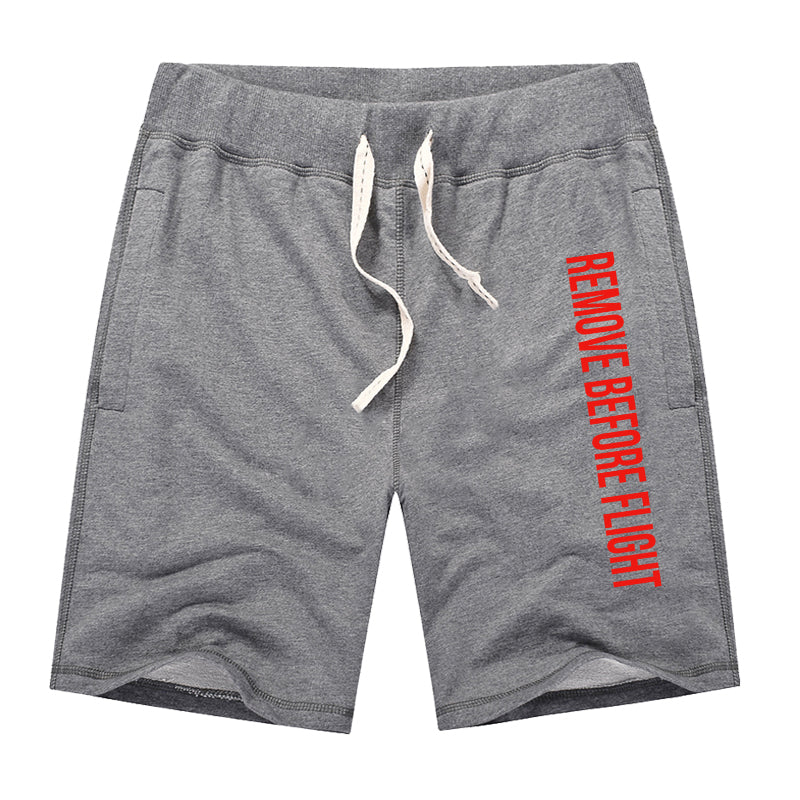 Remove Before Flight 2 Designed Cotton Shorts