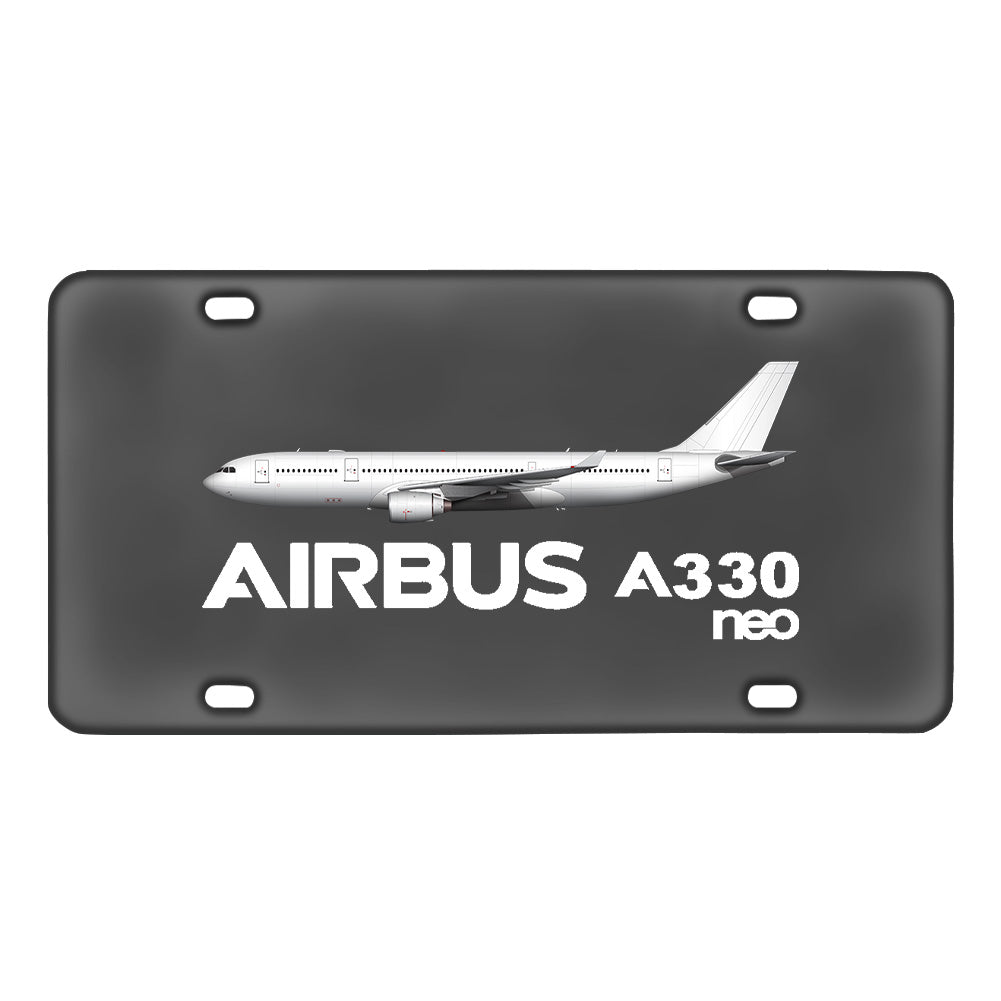 The Airbus A330neo Designed Metal (License) Plates