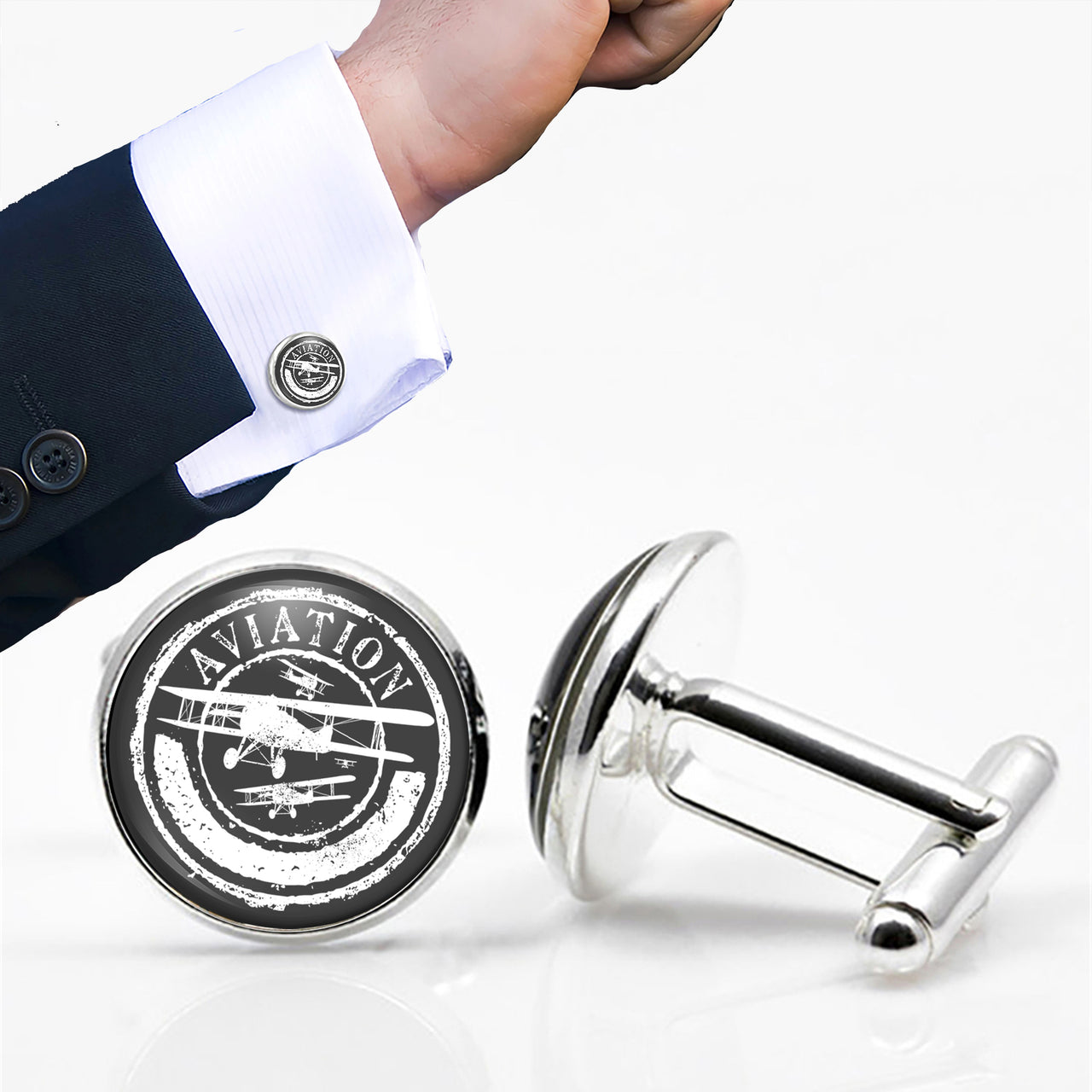 Aviation Lovers Designed Cuff Links