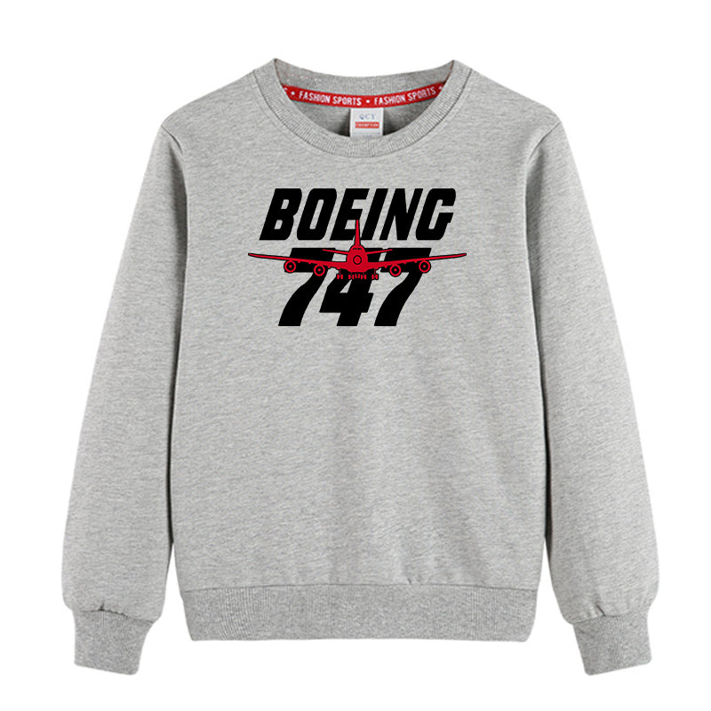 Amazing Boeing 747 Designed "CHILDREN" Sweatshirts