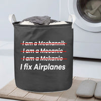 Thumbnail for I Fix Airplanes Designed Laundry Baskets