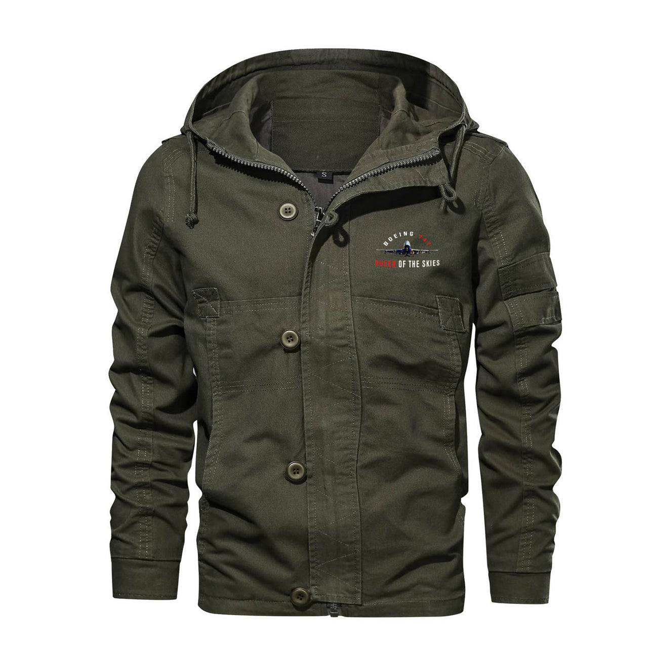 Boeing 747 Queen of the Skies Designed Cotton Jackets