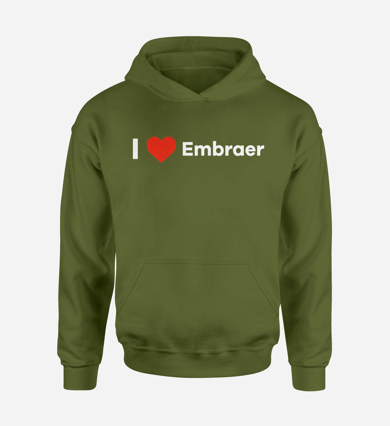 I Love Embraer Designed Hoodies