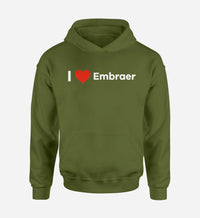 Thumbnail for I Love Embraer Designed Hoodies