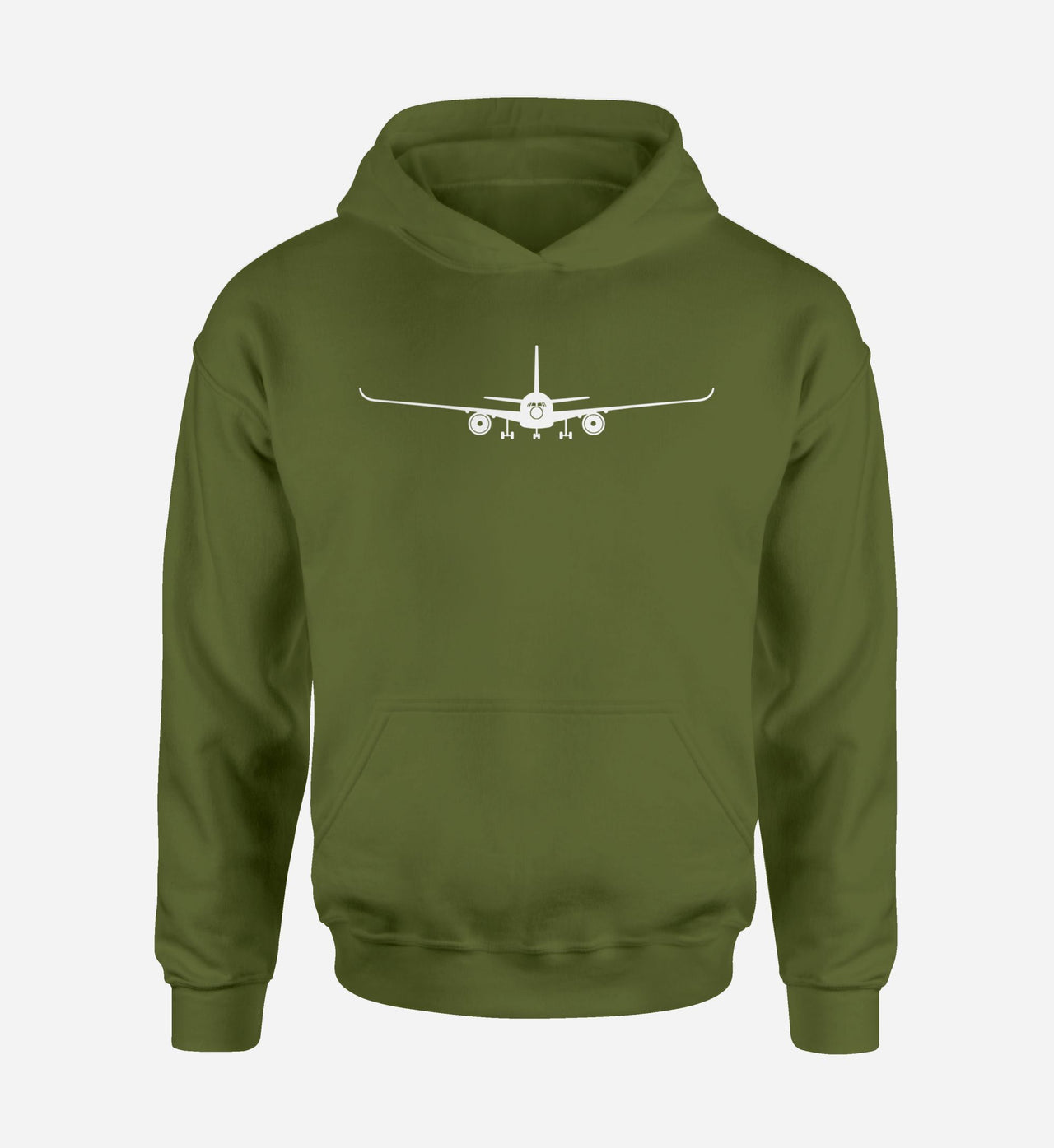 Airbus A350 Silhouette Designed Hoodies