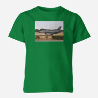 Thumbnail for Fighting Falcon F16 From Side Designed Children T-Shirts