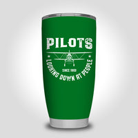 Thumbnail for Pilots Looking Down at People Since 1903 Designed Tumbler Travel Mugs