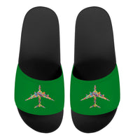 Thumbnail for Colourful Airplane Designed Sport Slippers