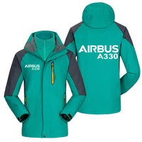 Thumbnail for Airbus A330 & Text Designed Thick Skiing Jackets