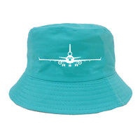 Thumbnail for McDonnell Douglas MD-11 Silhouette Plane Designed Summer & Stylish Hats