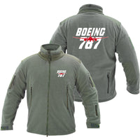 Thumbnail for Amazing Boeing 787 Designed Fleece Military Jackets (Customizable)