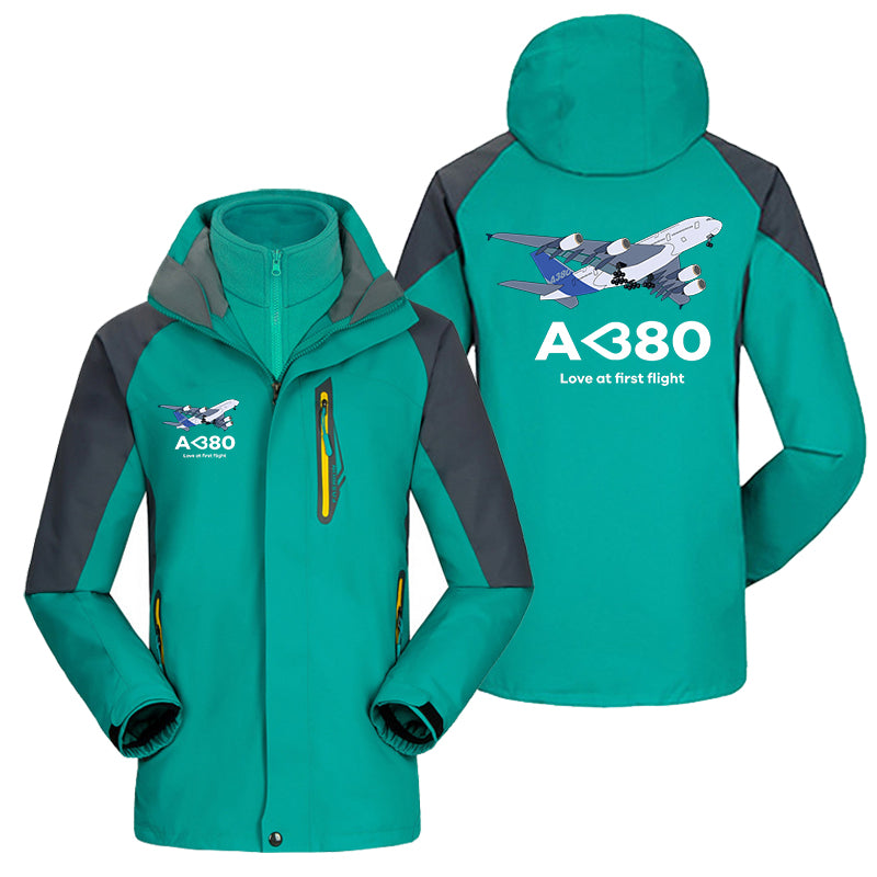 Airbus A380 Love at first flight Designed Thick Skiing Jackets