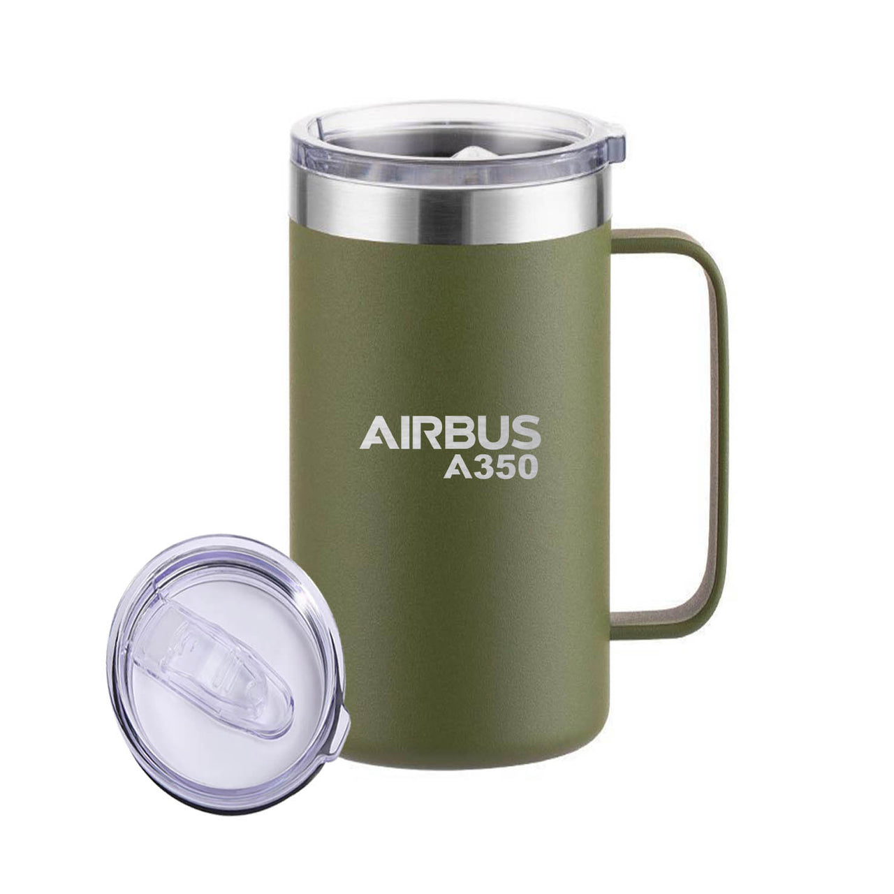 Airbus A350 & Text Designed Stainless Steel Beer Mugs