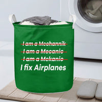 Thumbnail for I Fix Airplanes Designed Laundry Baskets