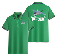 Thumbnail for The Lockheed Martin F35 Designed Stylish Polo T-Shirts (Double-Side)