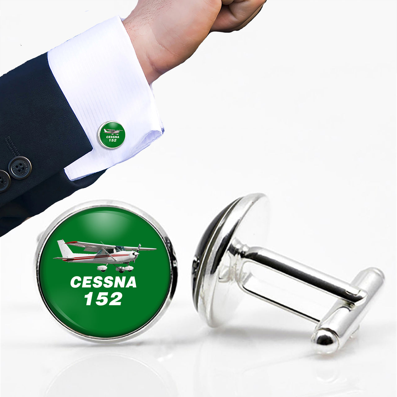 The Cessna 152 Designed Cuff Links