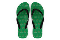 Thumbnail for Aviation Alphabet 3 Designed Slippers (Flip Flops)