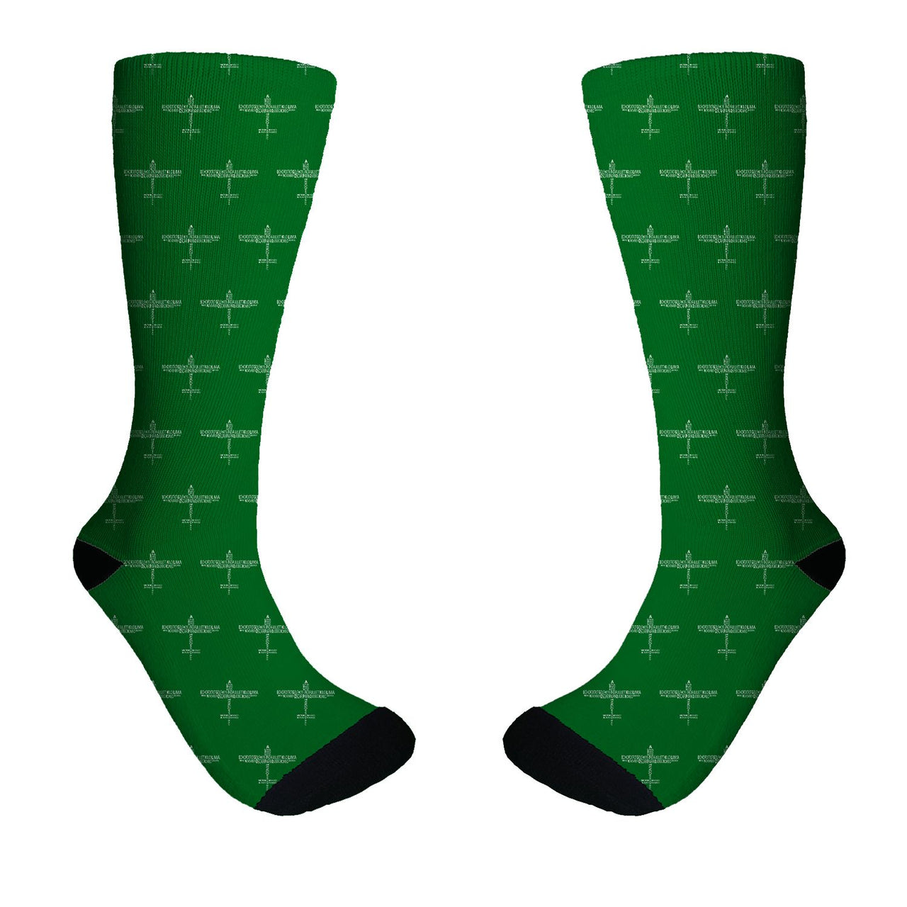 Propeller Shape Aviation Alphabet Designed Socks